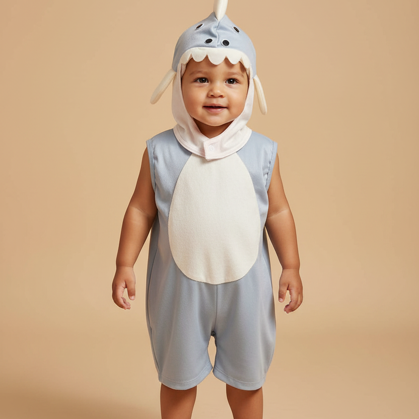 Fantasia Infantil Tubarão Azul 1