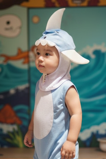 Fantasia Infantil Tubarao Azul 2
