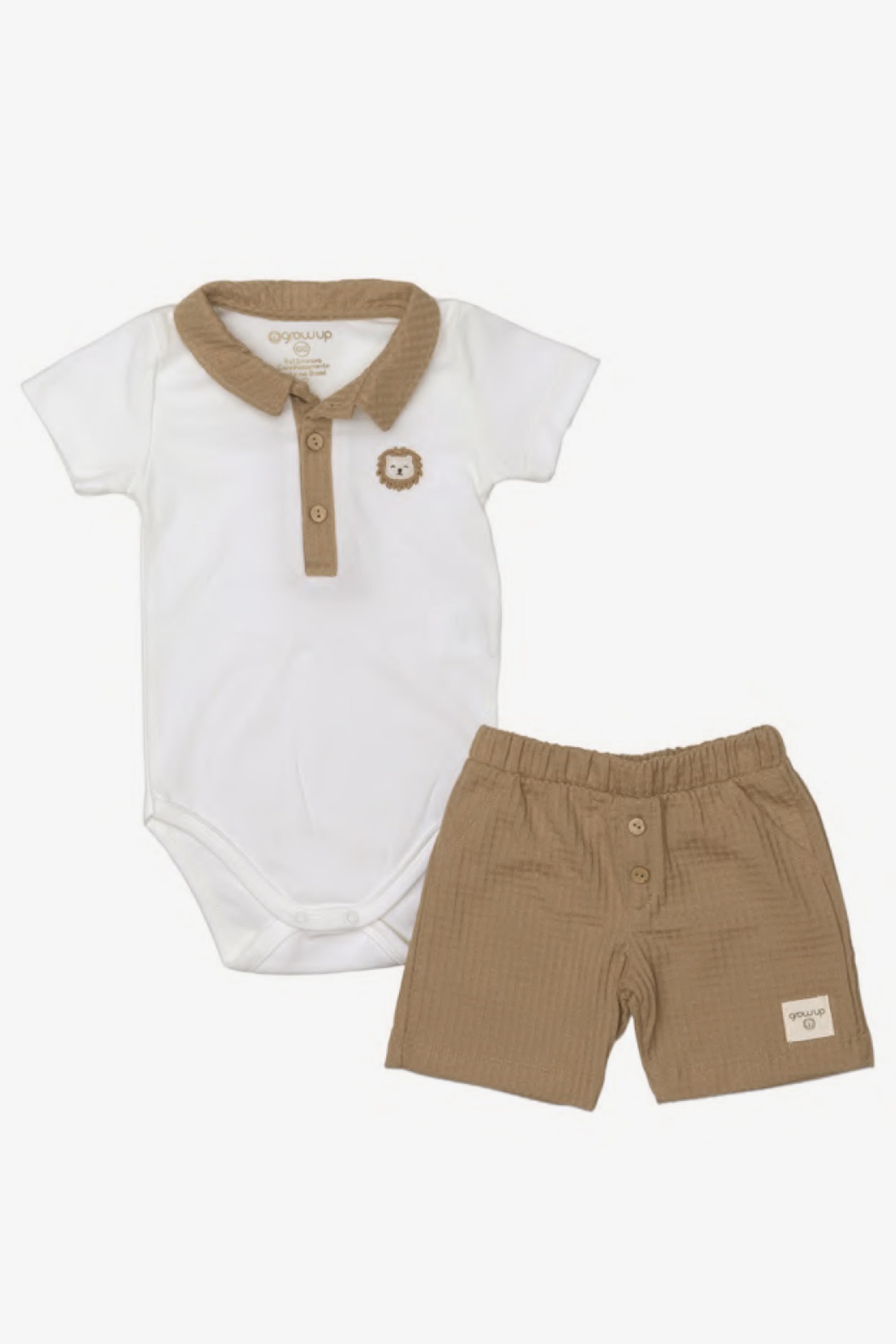 Conjunto Camisa Polo Nature Off White