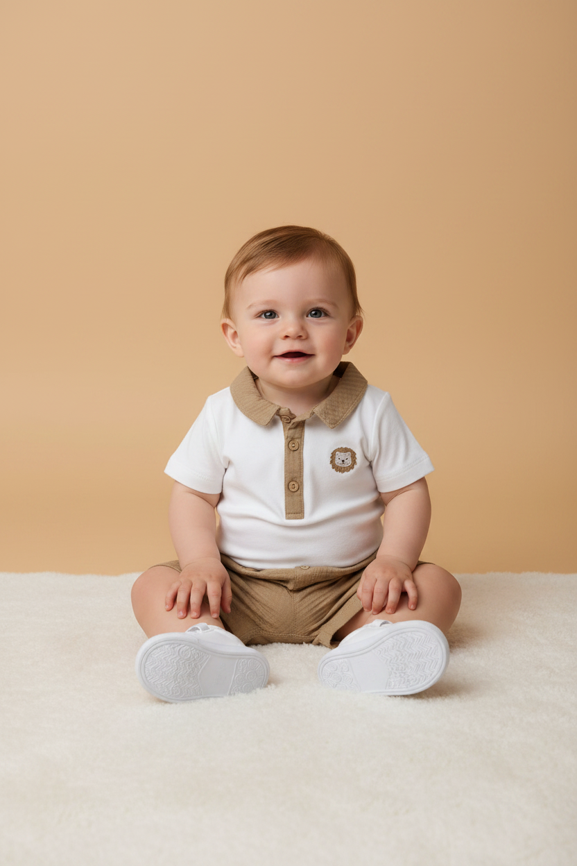 Conjunto Camisa Polo Nature Off White