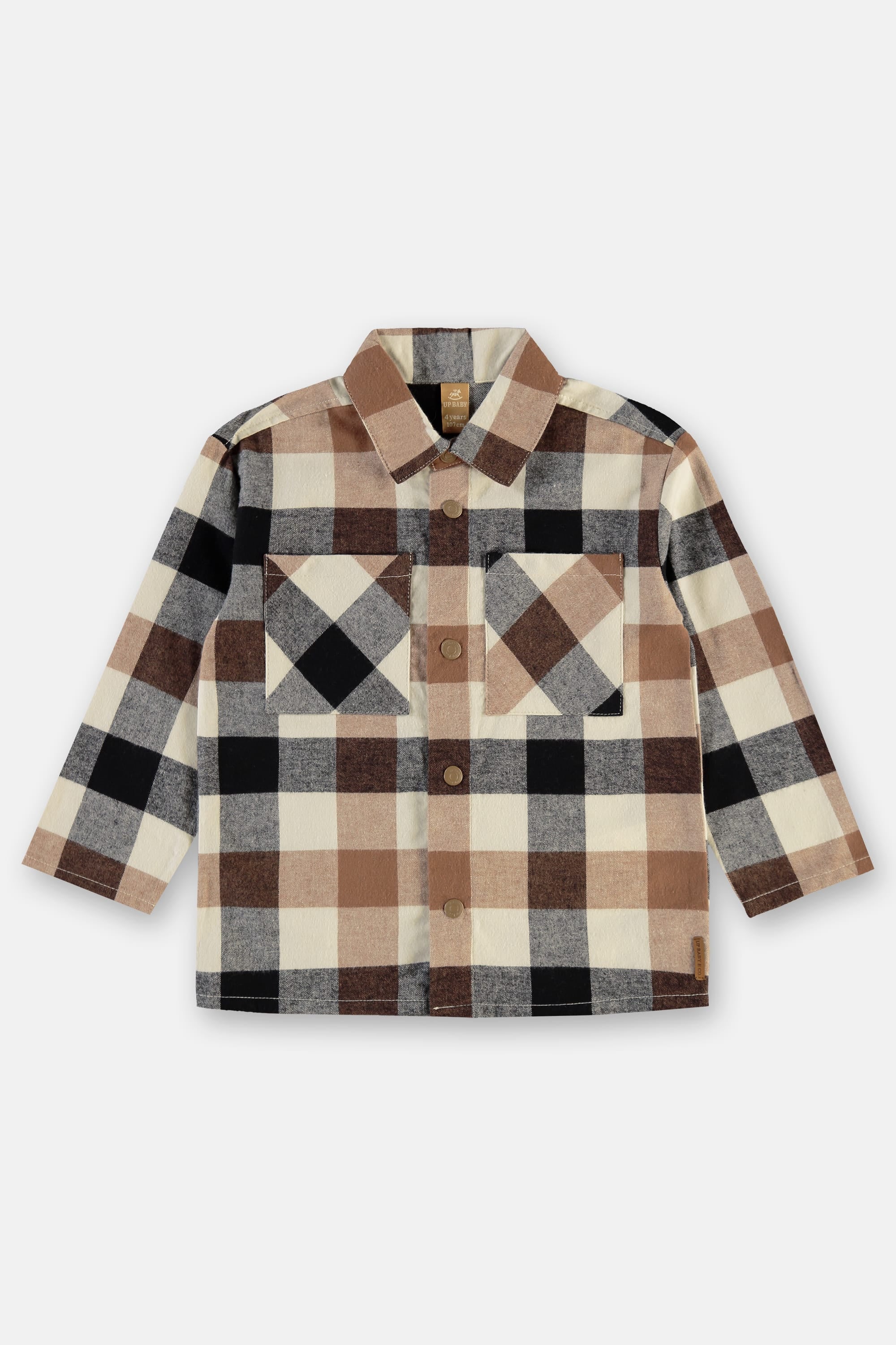 Jaqueta Infantil em Tecido Flanelado Xadrez Foto 2