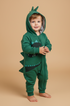 Pijama Macacão Bebê Dinossauro Moletom — foto 1