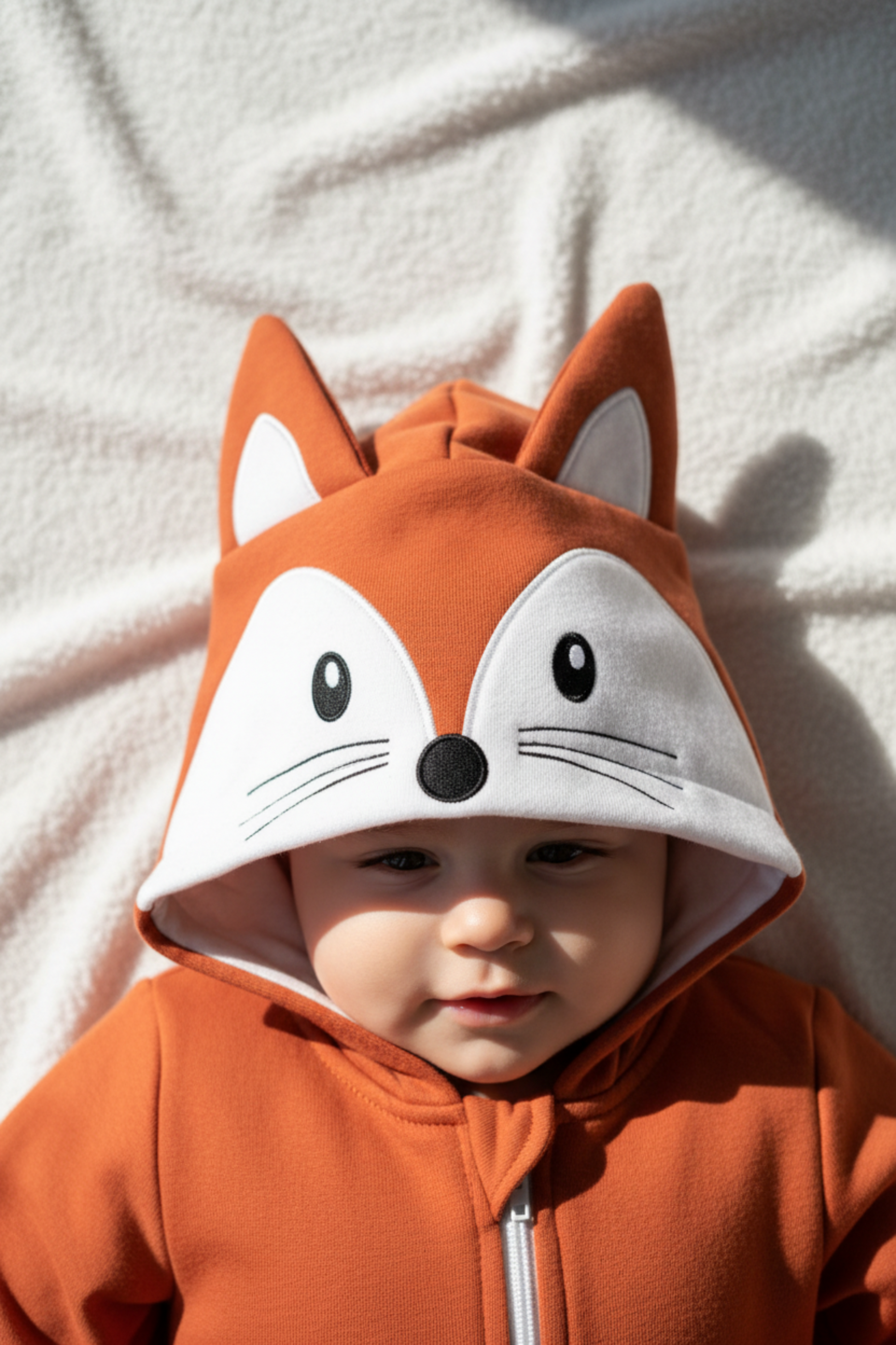 Pijama Macacão Bebê Estampa Raposa