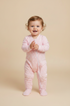 Pijama Macacão Poá com Zíper Bebê em Soft Rosa foto 1