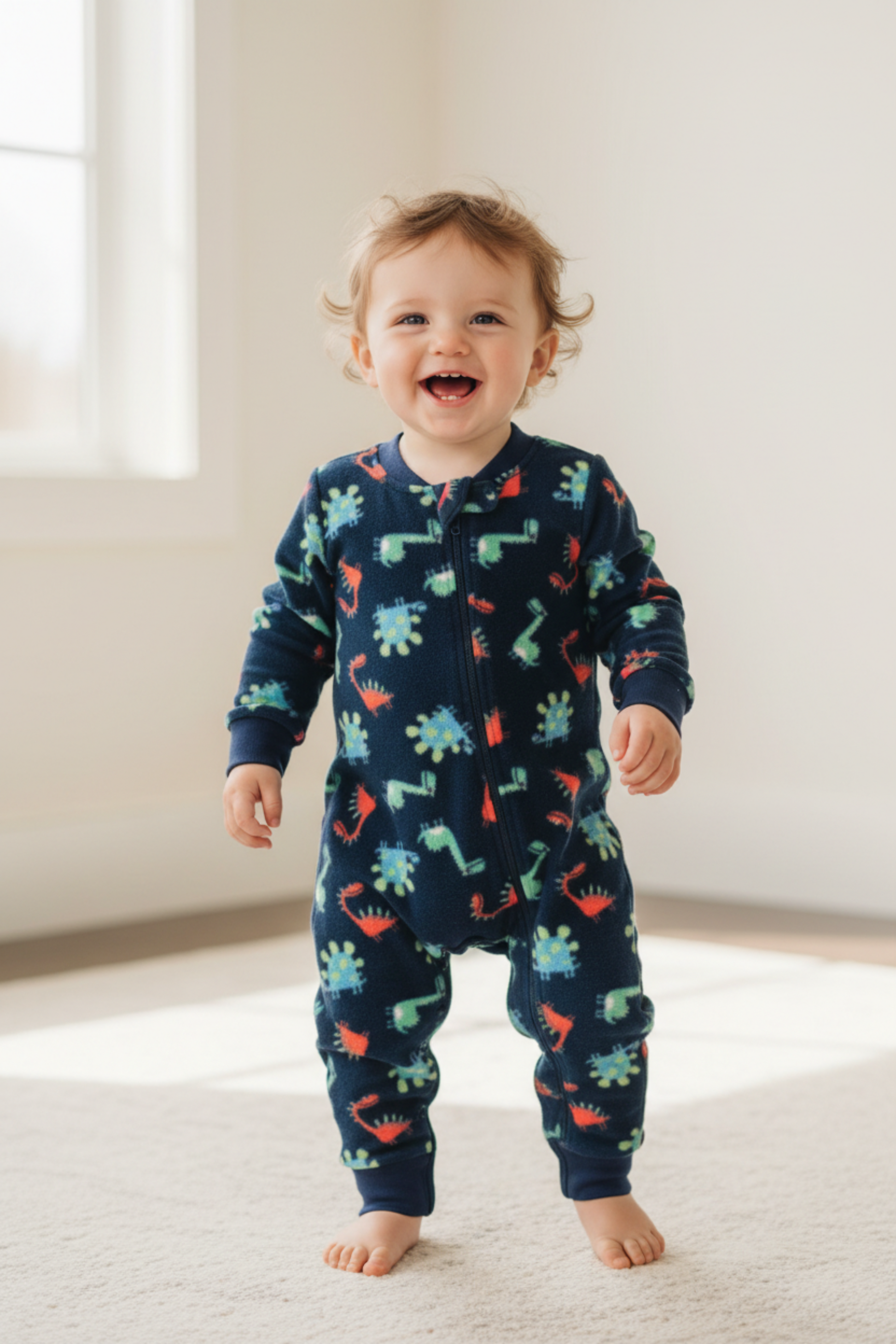 Pijama Macacão Soft Dino Marinho foto 2