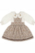 SALOPETE FLORAL COM CAMISA BORDADA 012651 foto 2