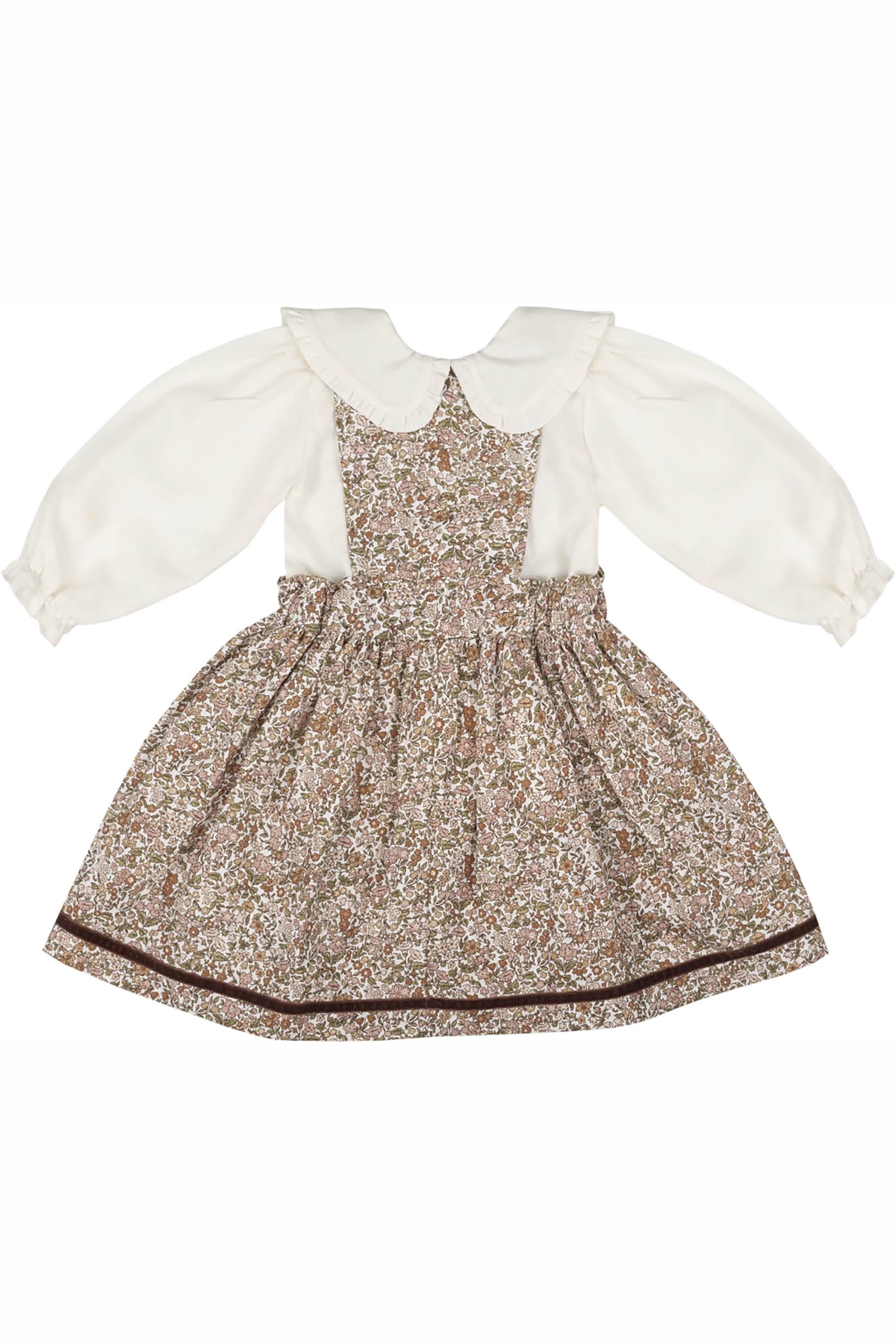 SALOPETE FLORAL COM CAMISA BORDADA 012651 foto 4