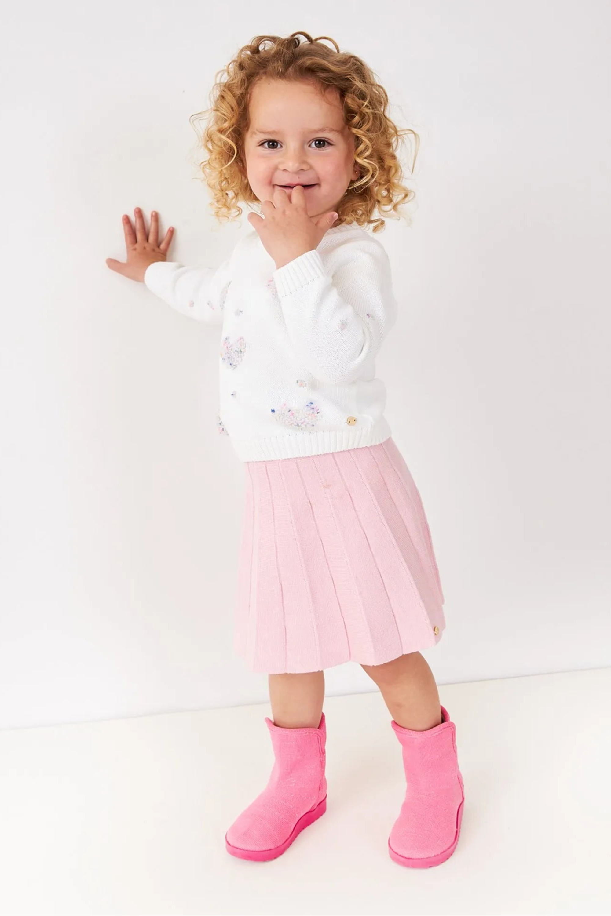 Saia Infantil Tricô Plissada — foto 2