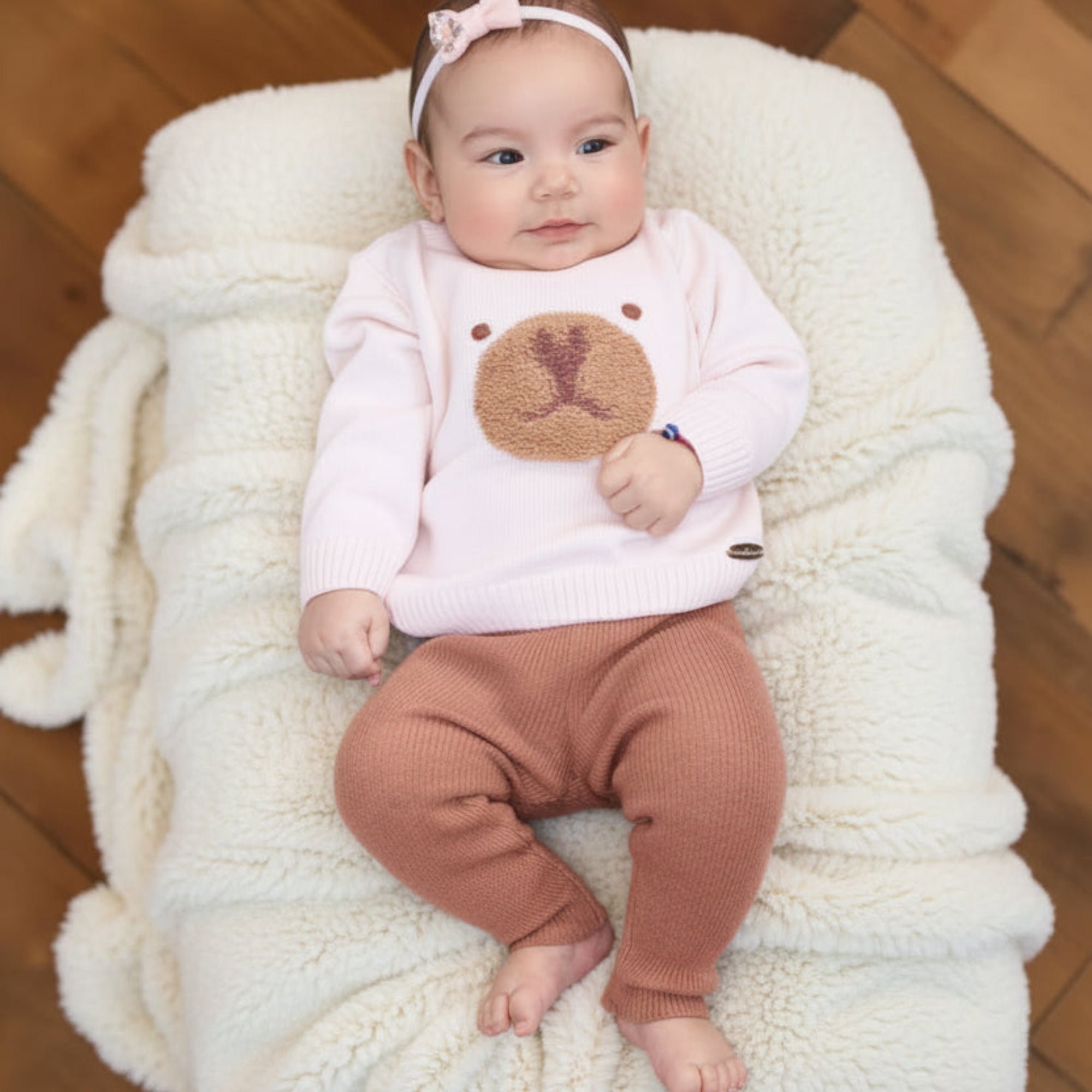 Tricot Infantil para Meninas Ursa Rosa — foto 5