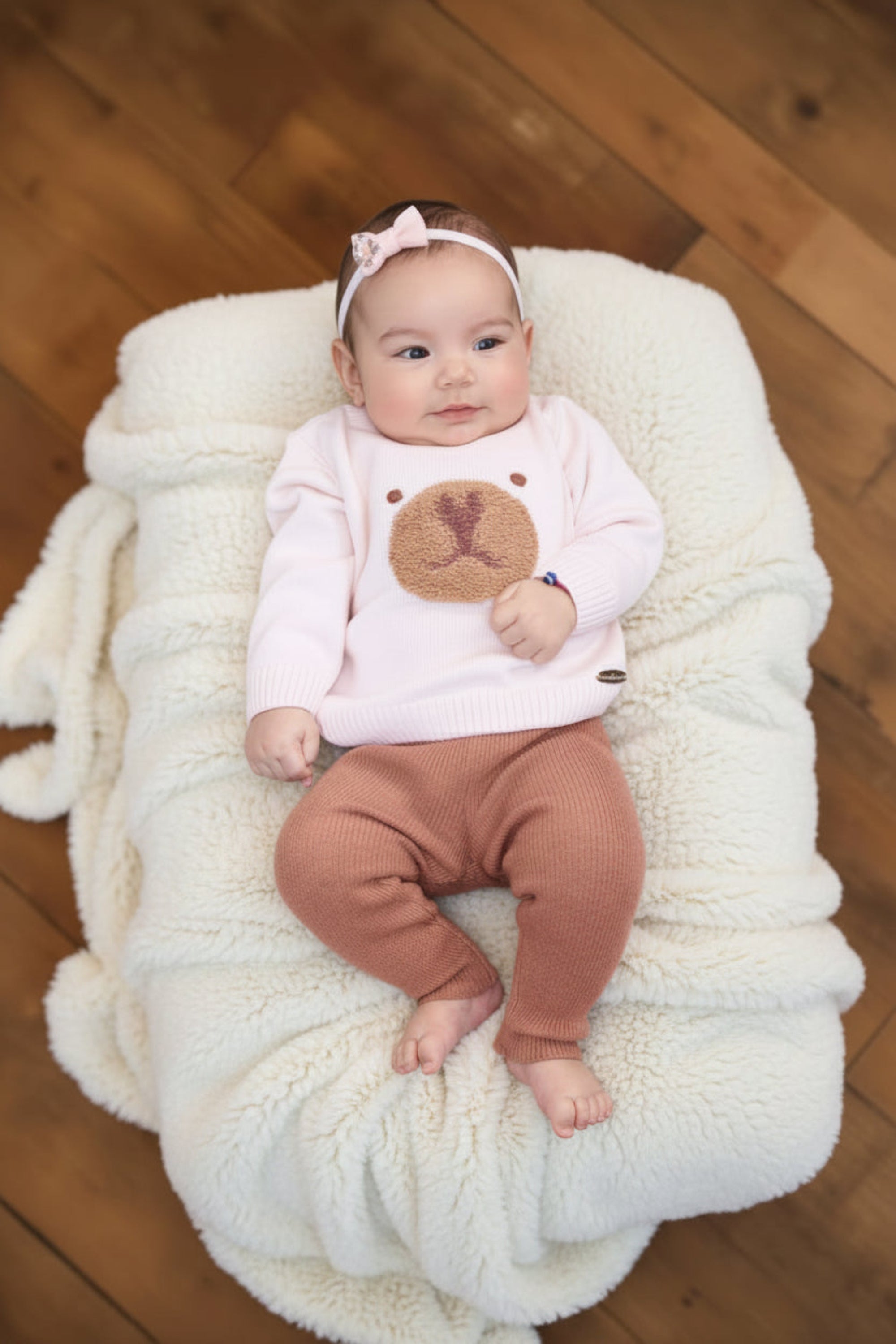 Tricot Infantil para Meninas Ursa Rosa — foto 5