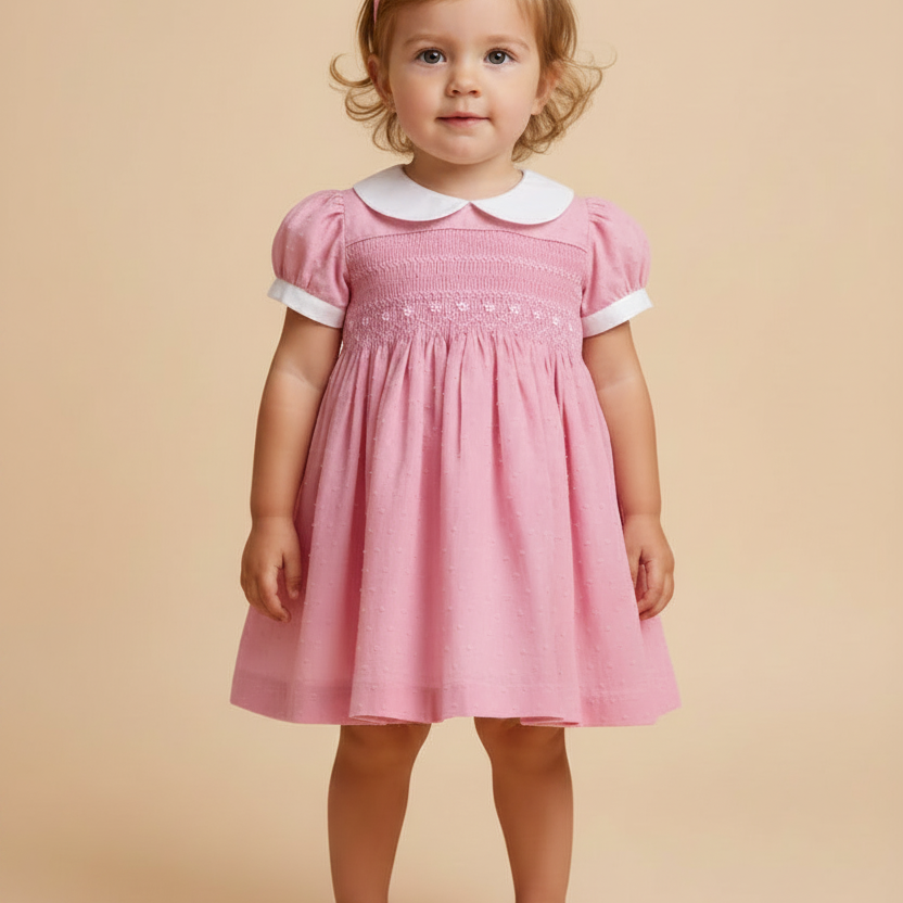 Vestido Casinha Pipoquinha Rosa — foto 1