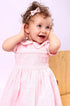 Vestido Bebê Casinha de Abelha Rosa Claro Festone — foto 1
