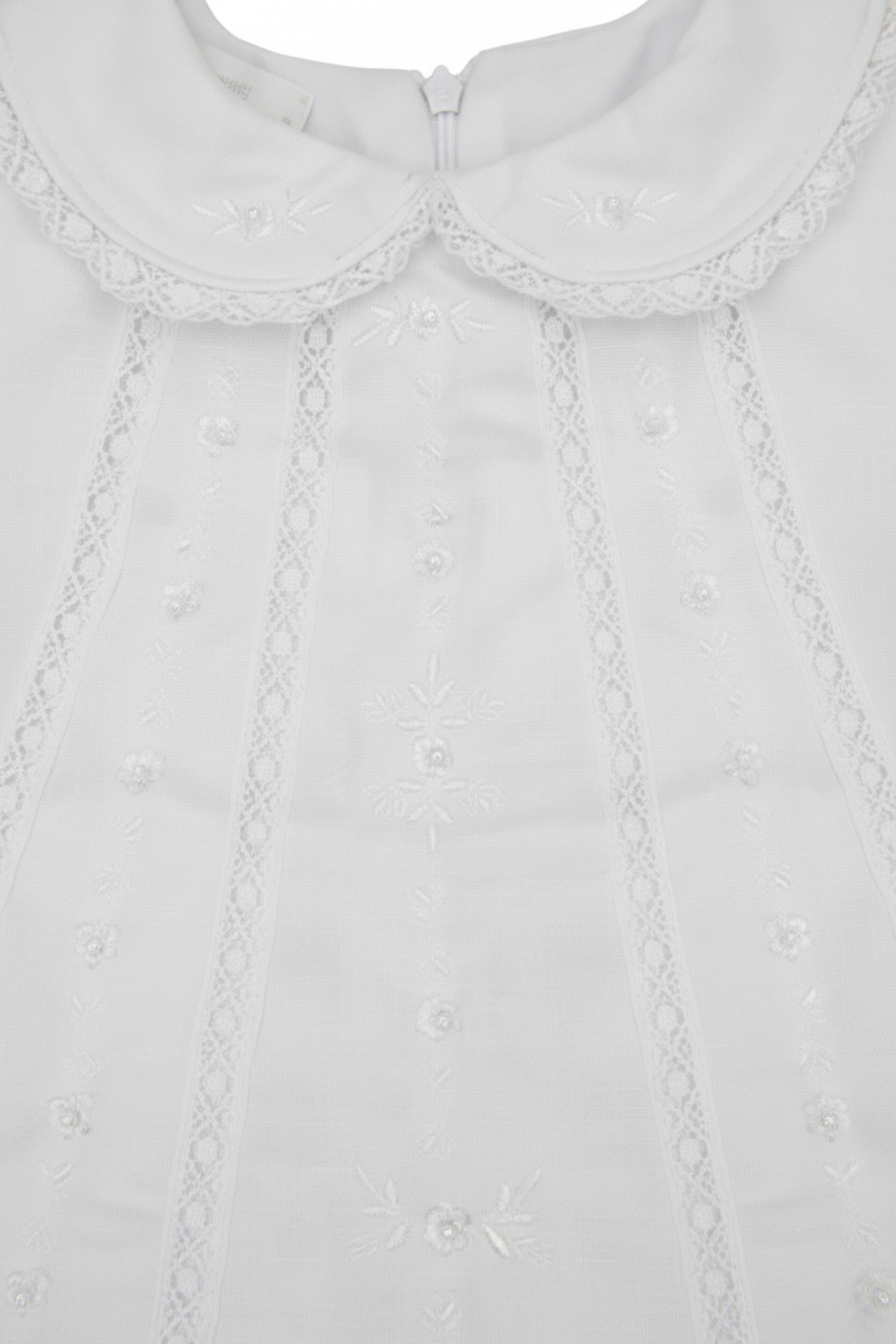 Vestido Linho Bata para Batizado 012654 foto 3