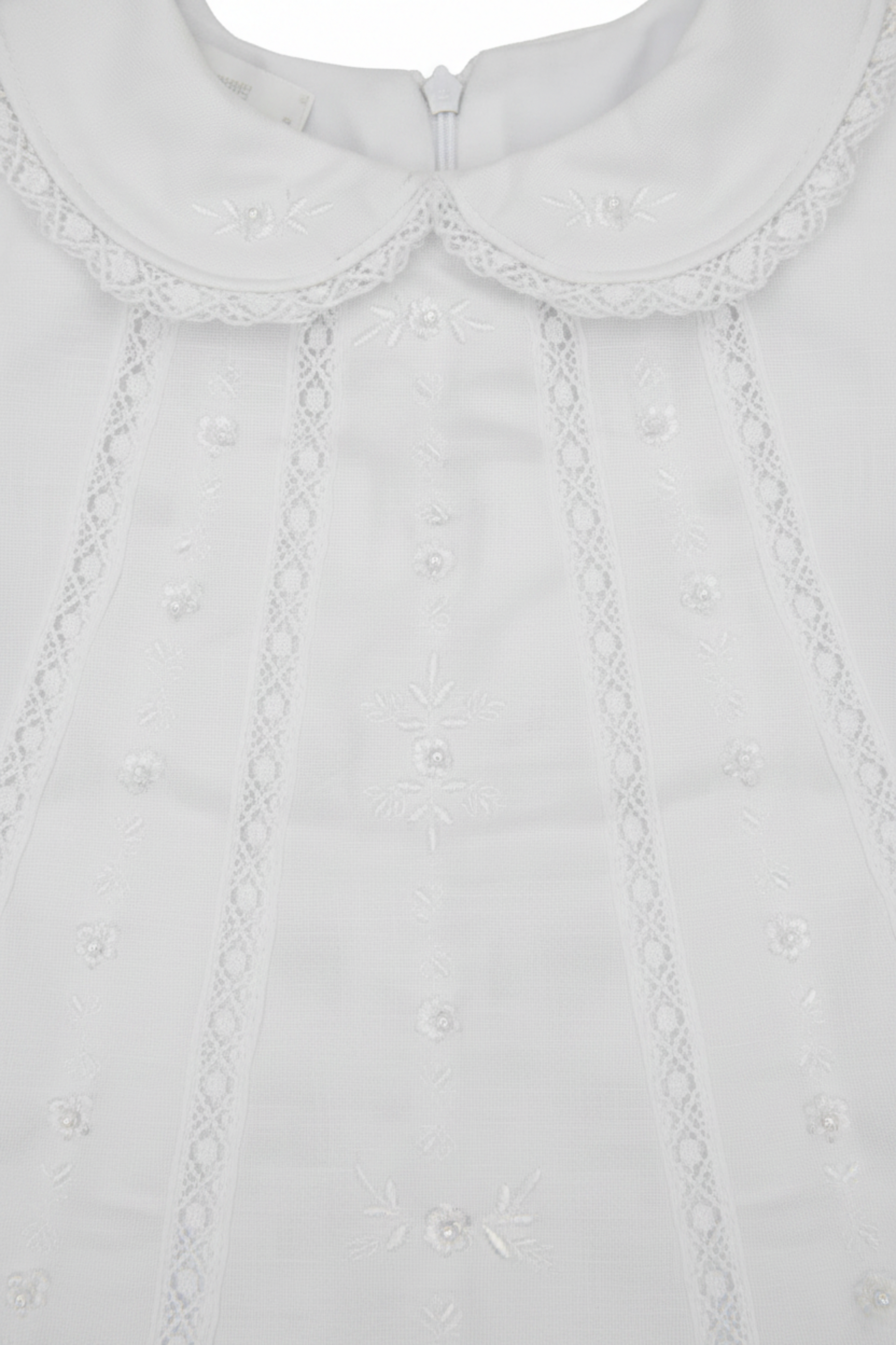 Vestido Linho Bata para Batizado 012654 foto 3