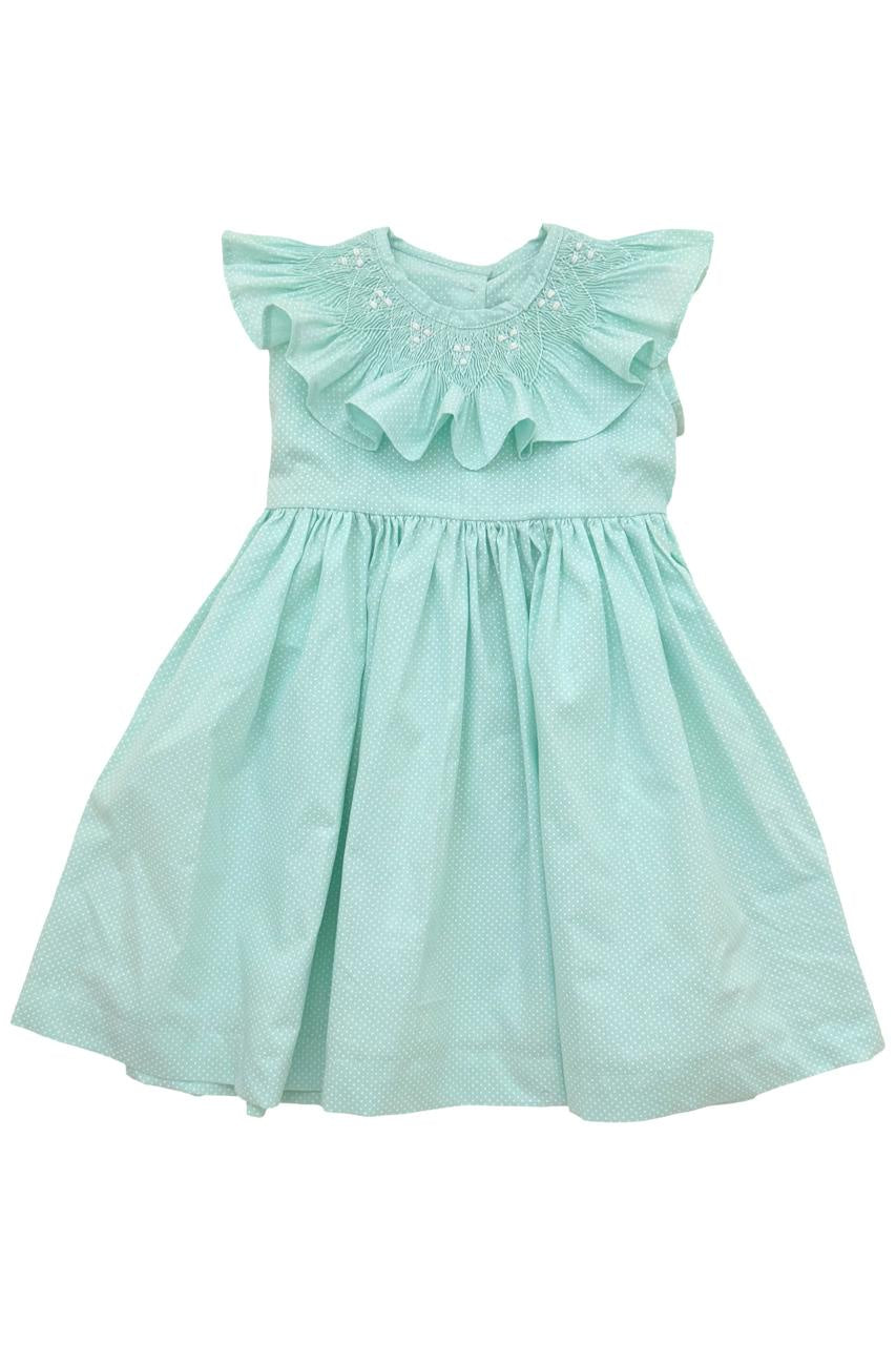 Vestido Casinha de Abelha Poá Verde — foto 2