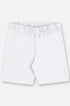 Bermuda Ciclista Cotton Branca Infantil Menina — foto 1