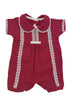 Romper em Tricotil Vermelho Rendas e Laço Chanel Cecilia — foto 2