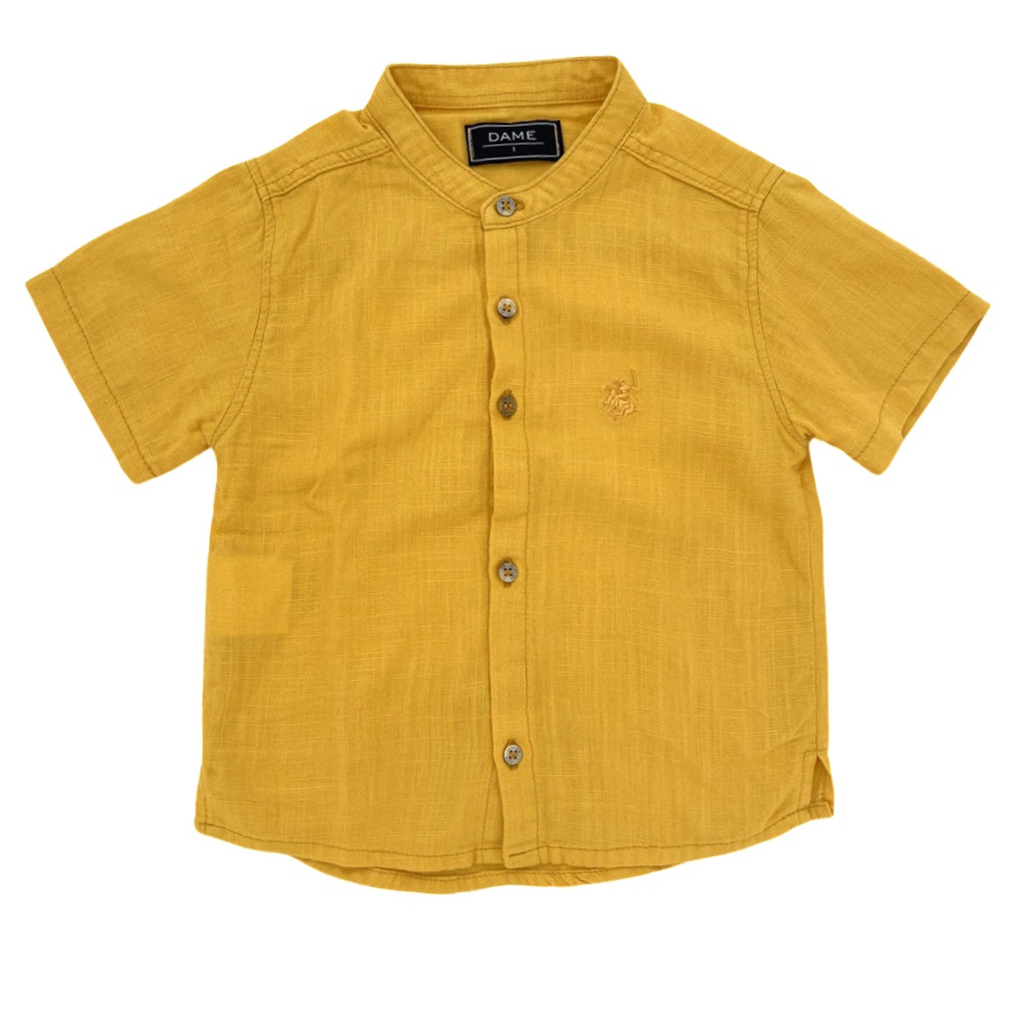 Bata Infantil Linho Vietnã Amarelo — foto 1