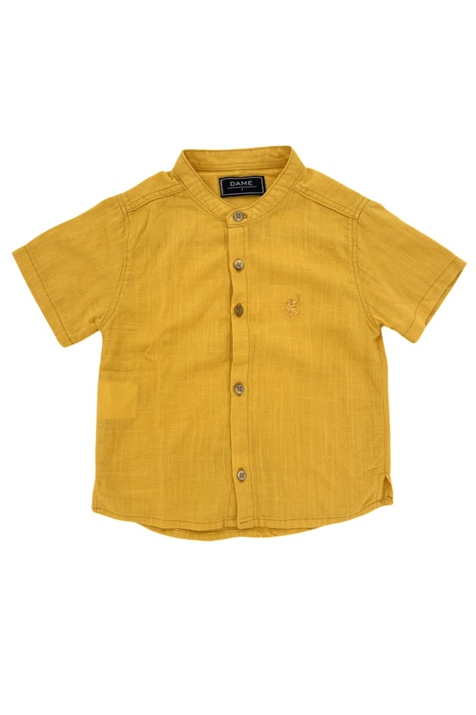 Bata Infantil Linho Vietnã Amarelo — foto 1