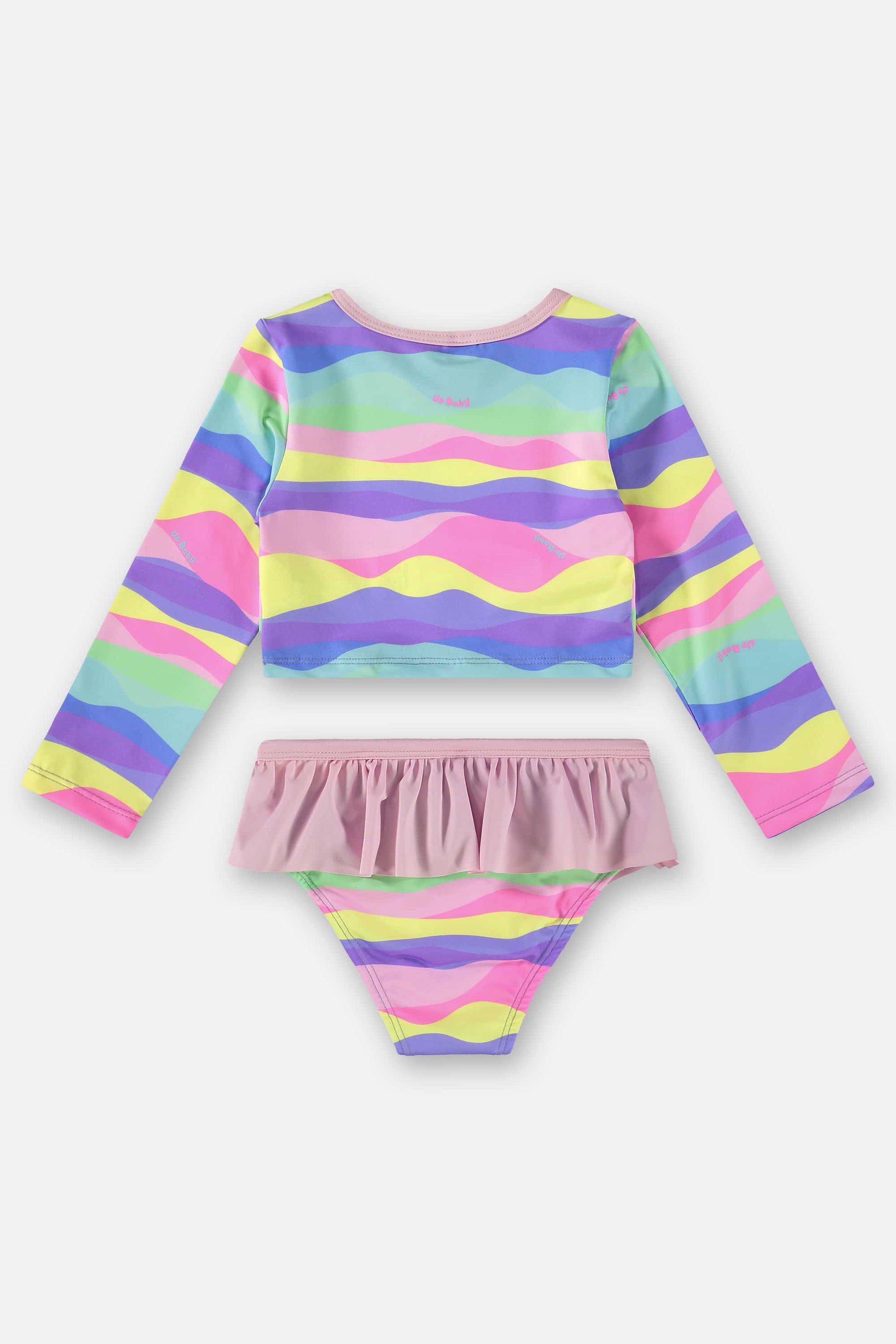 Biquini Infantil Manga Longa com Proteção UV Candy Colors — foto 2