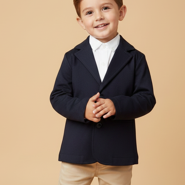 Blazer Infantil Sarja Preto