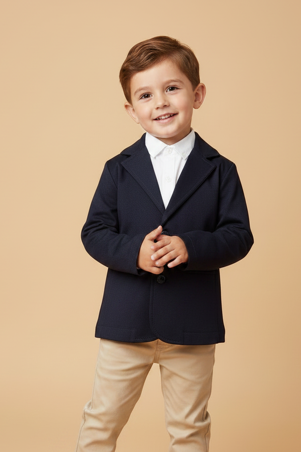 Blazer Infantil Sarja Preto