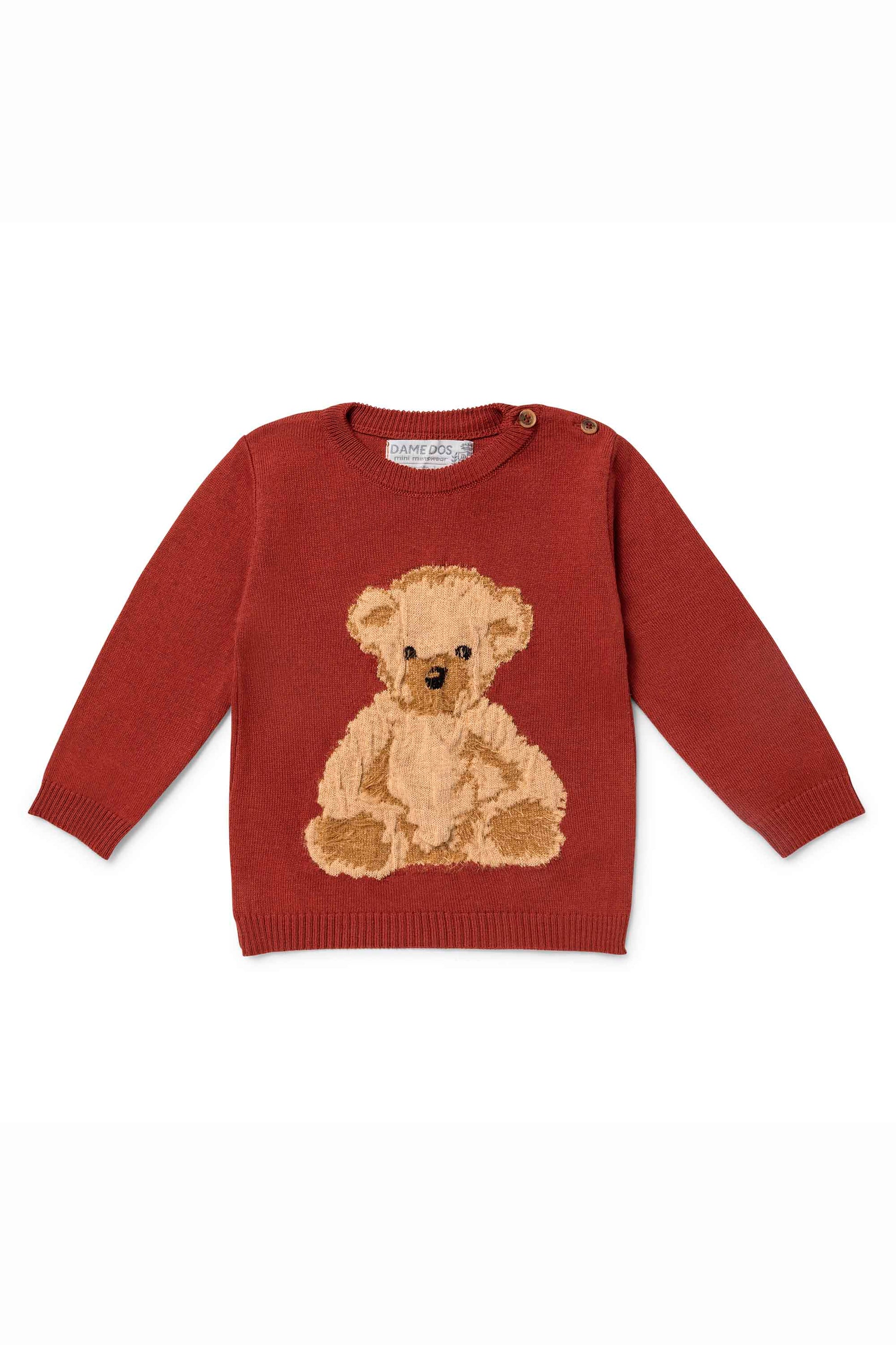 Malha Infantil Menino Estampa Urso — foto 1