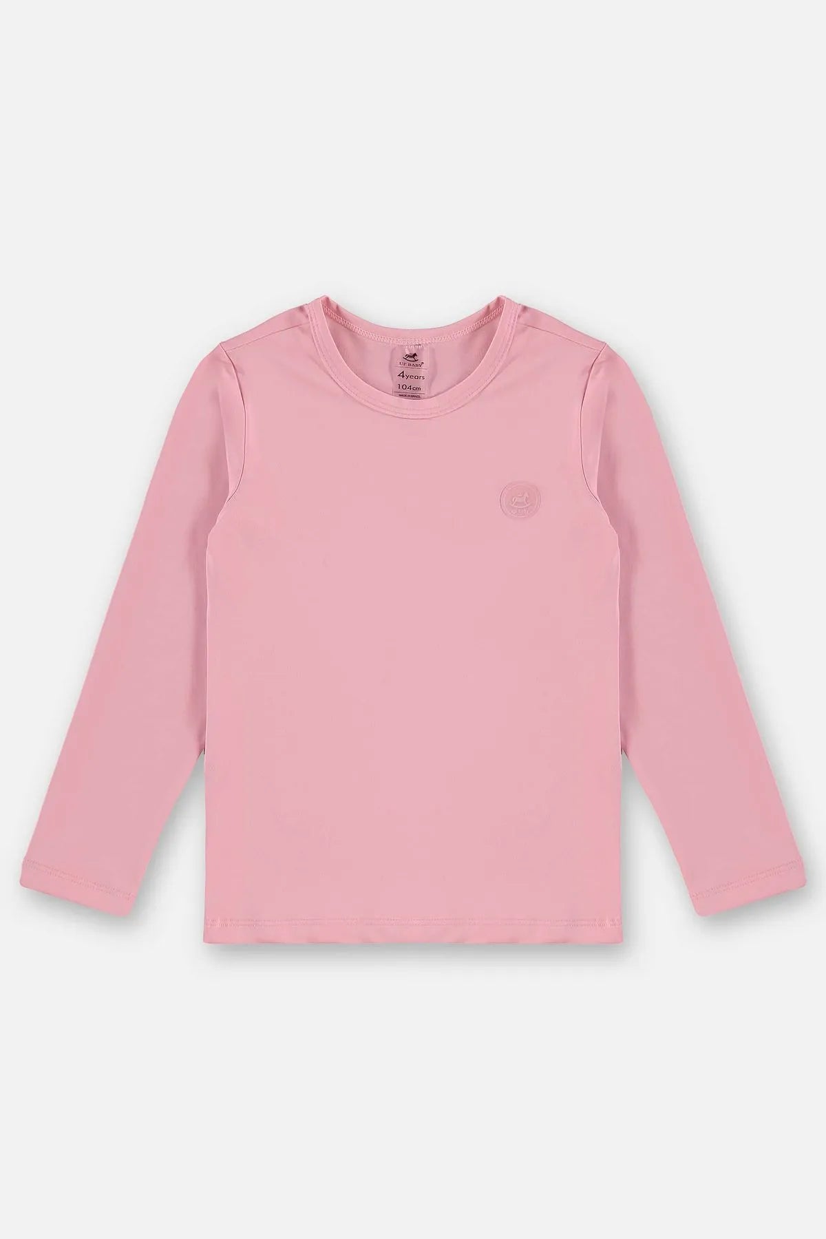 Blusa Manga Longa UV Infantil Rosa Prisma