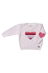 Tricot Infantil para Meninas Coração Degradê — foto 2
