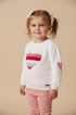 Tricot Infantil para Meninas Coração Degradê — foto 1