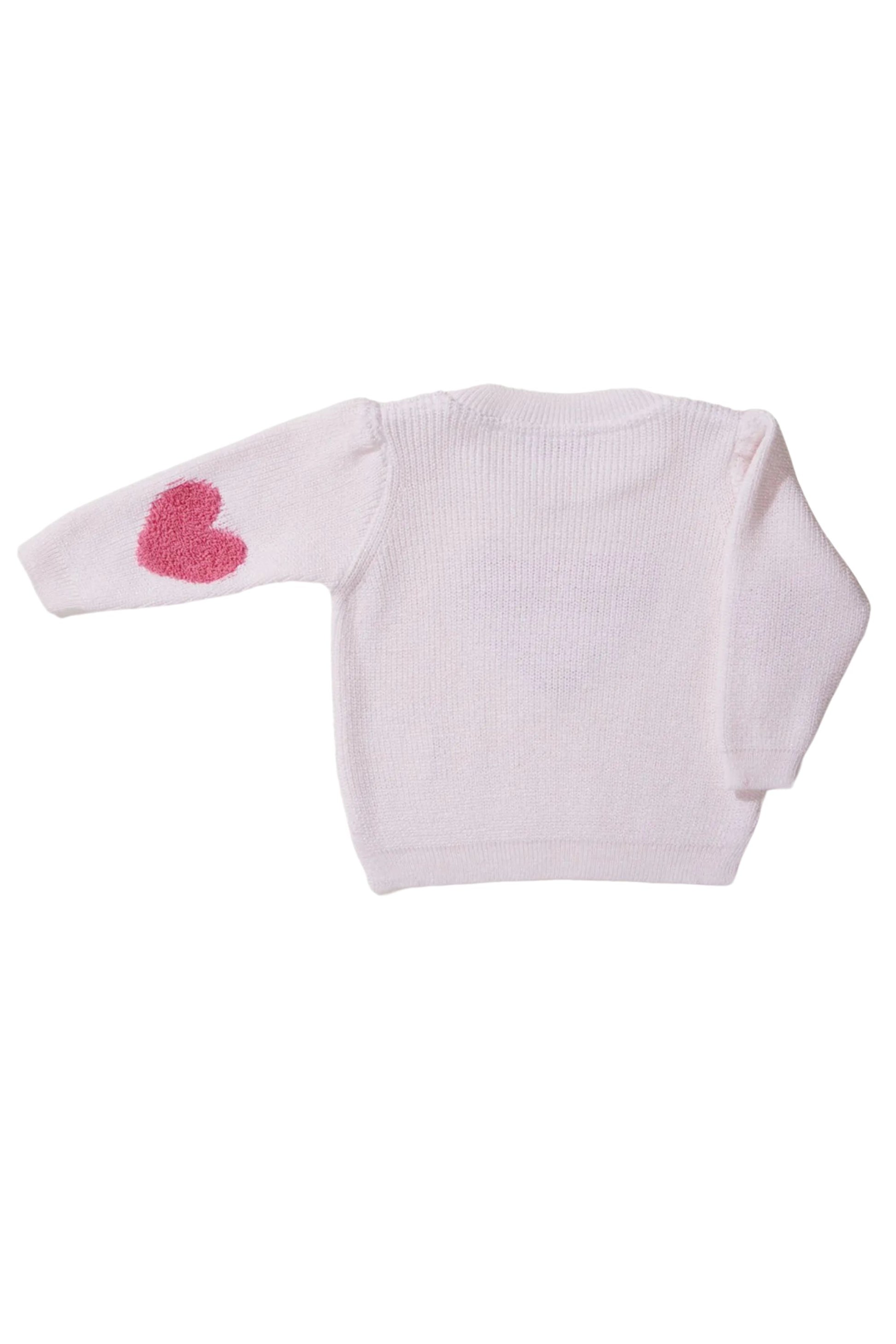 Tricot Infantil para Meninas Coração Degradê — foto 3
