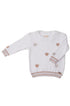 Tricot Infantil para Meninas Peludinho Coração Lurex — foto 2