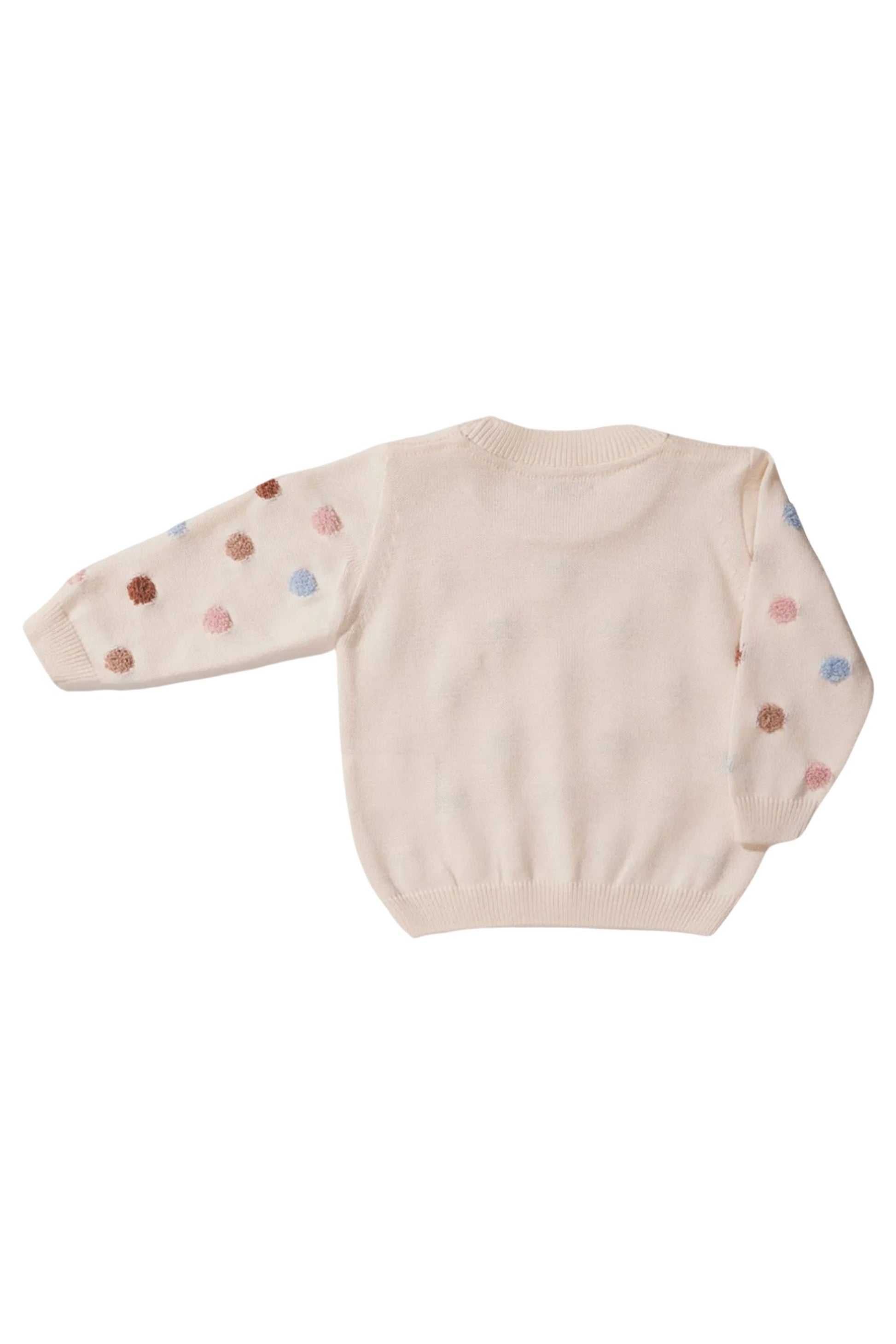 Tricot Infantil Poá Off White para Meninas — foto 3