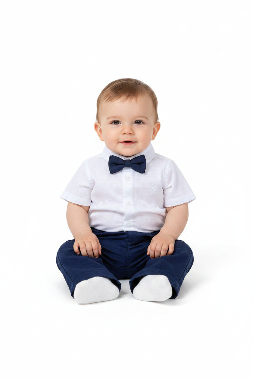 Body Camisa Infantil Manga Curta Tecido Cambraia Flamê — foto 1
