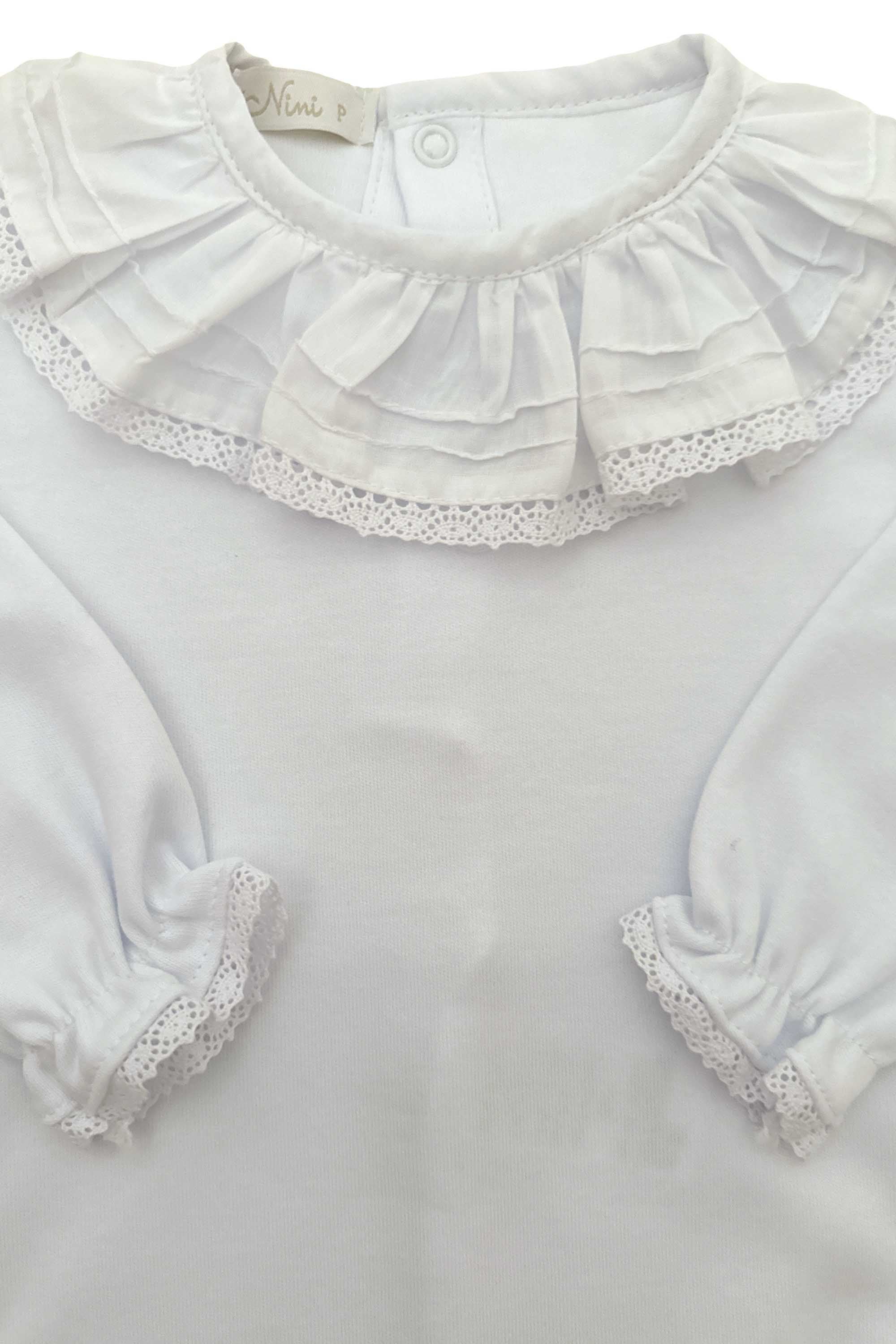 Body Manga Longa em Pima Gola Redonda com Renda — foto 2