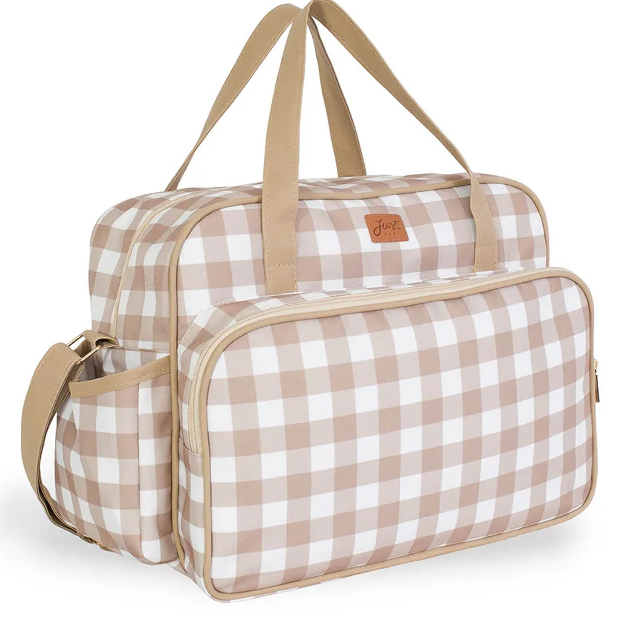Bolsa para Maternidade Vichy Bege — foto 1