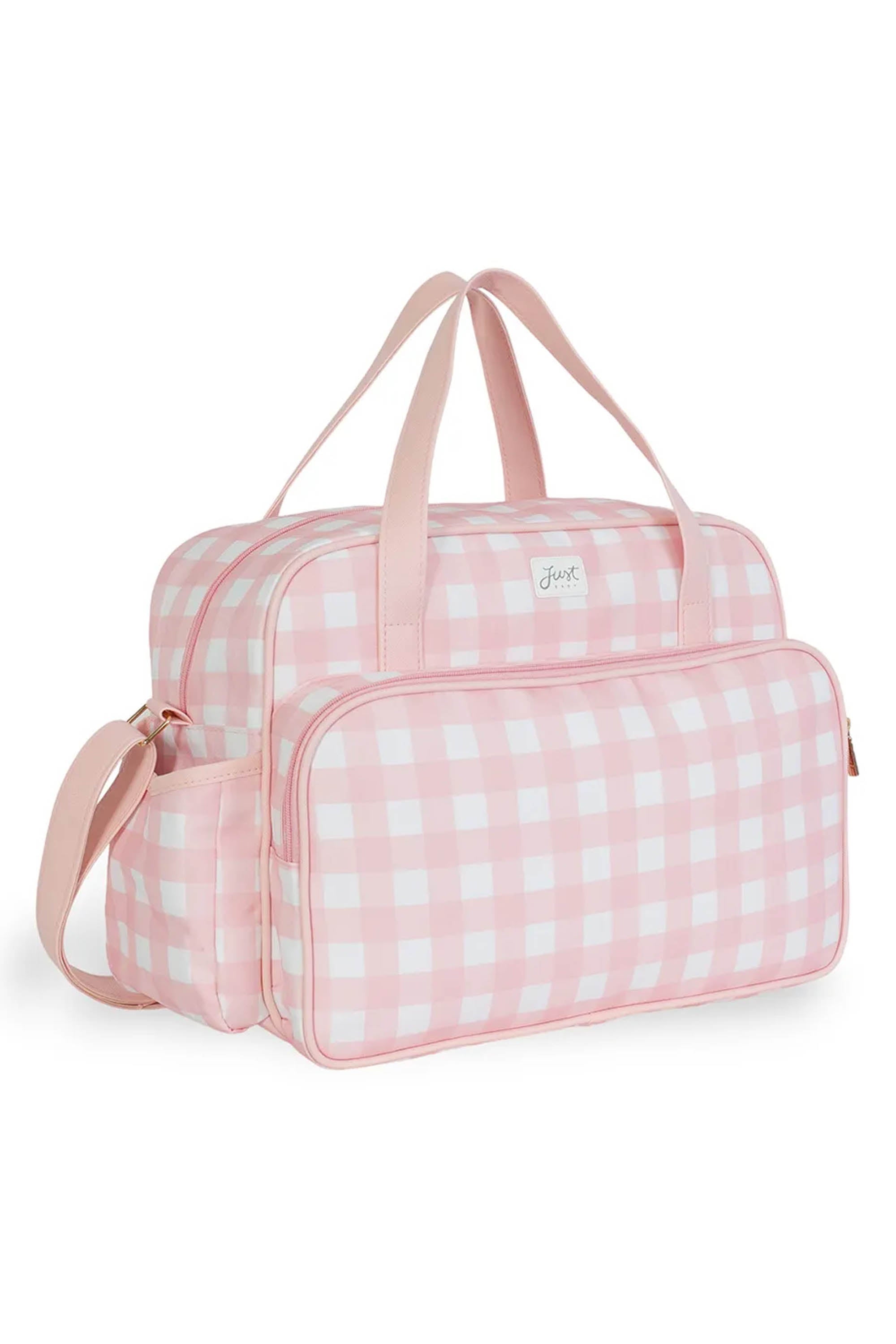 Bolsa para Maternidade Vichy Rosa — foto 1