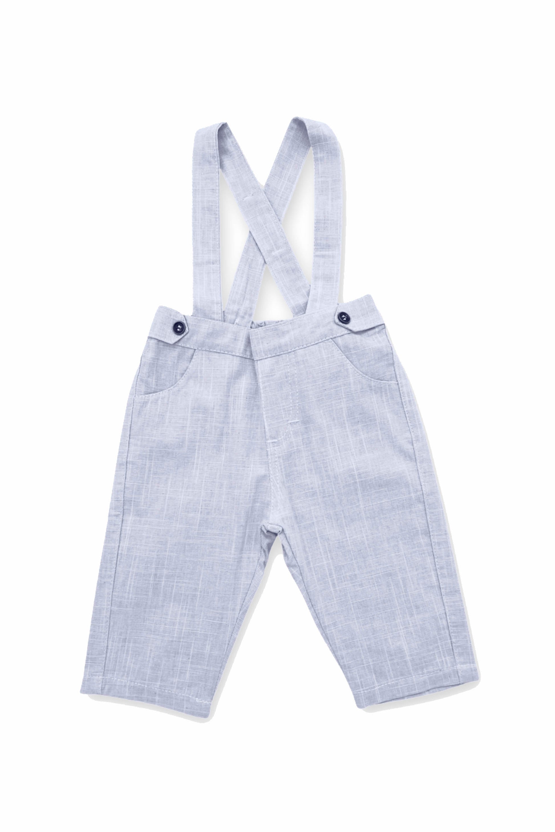 Calça com Suspensórios Infantil Azul — foto 1