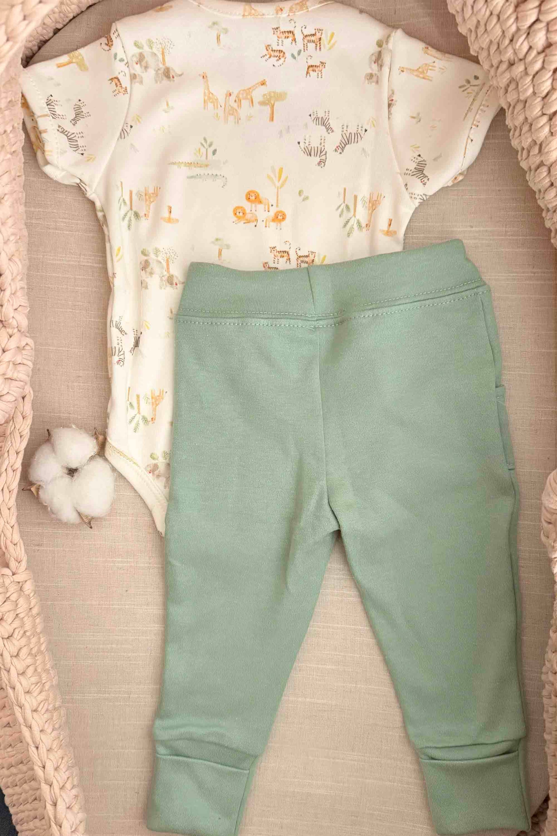 Conjunto Bebê Menino Body e Calça Selva — Algodão Egípcio