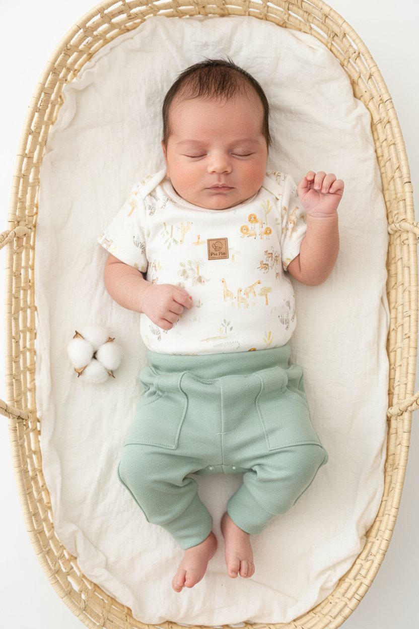 Conjunto Bebê Menino Body e Calça Selva — Algodão Egípcio