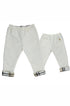 Calça Forrada para Bebê Menino Chess Creme — foto 3