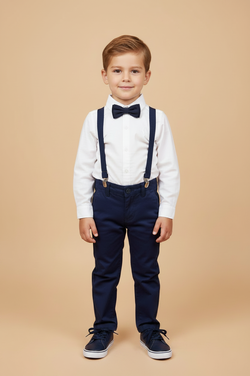 Calça Infantil Social Sarja Marinho