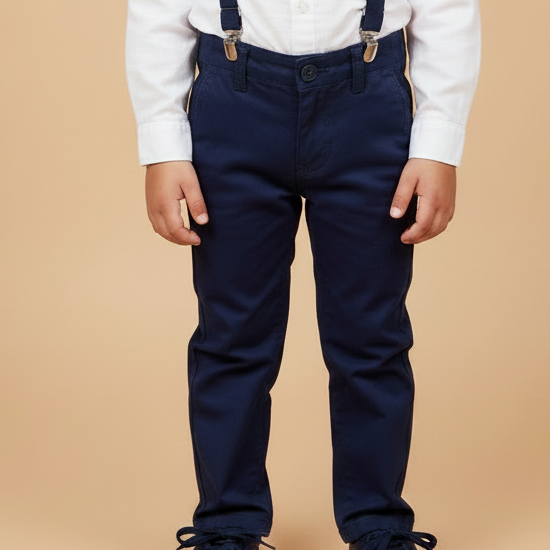 Calça Infantil Social Sarja Marinho