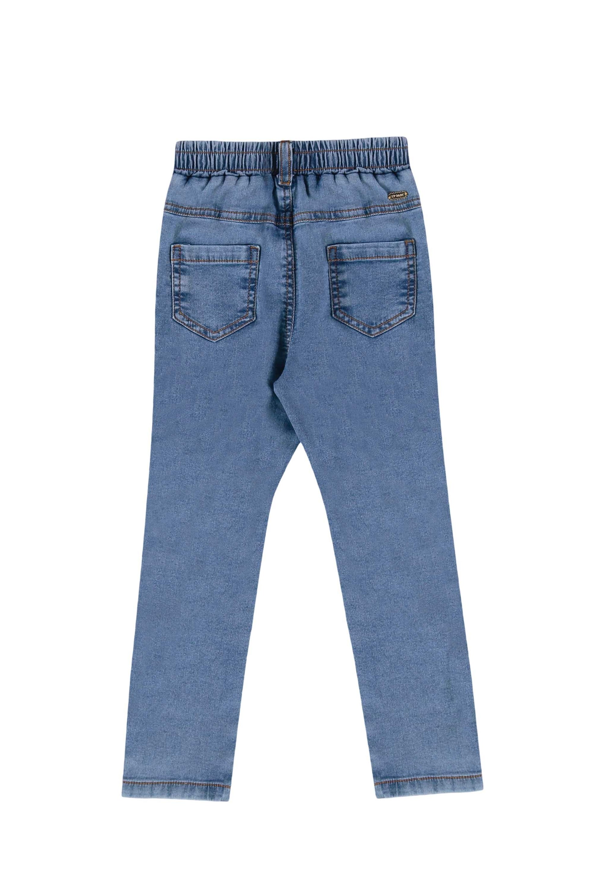 Calça Legging Jeans Azul Clara com Elastano para Meninas — foto 3