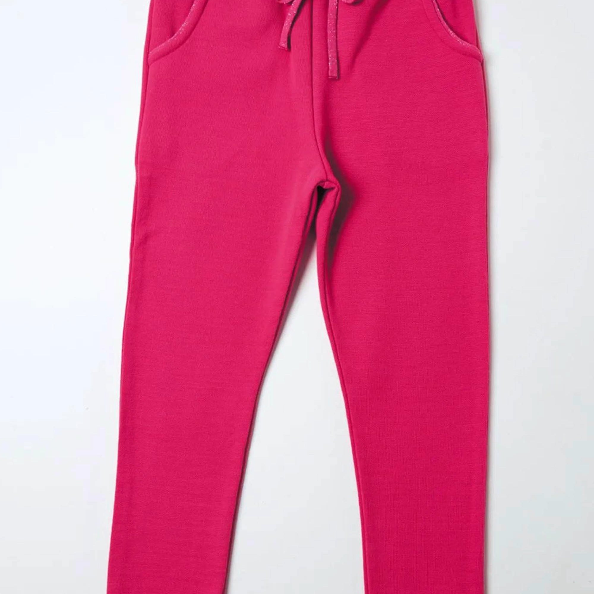 Calça Jogger Infantil Menina Rosa Pink — foto 1