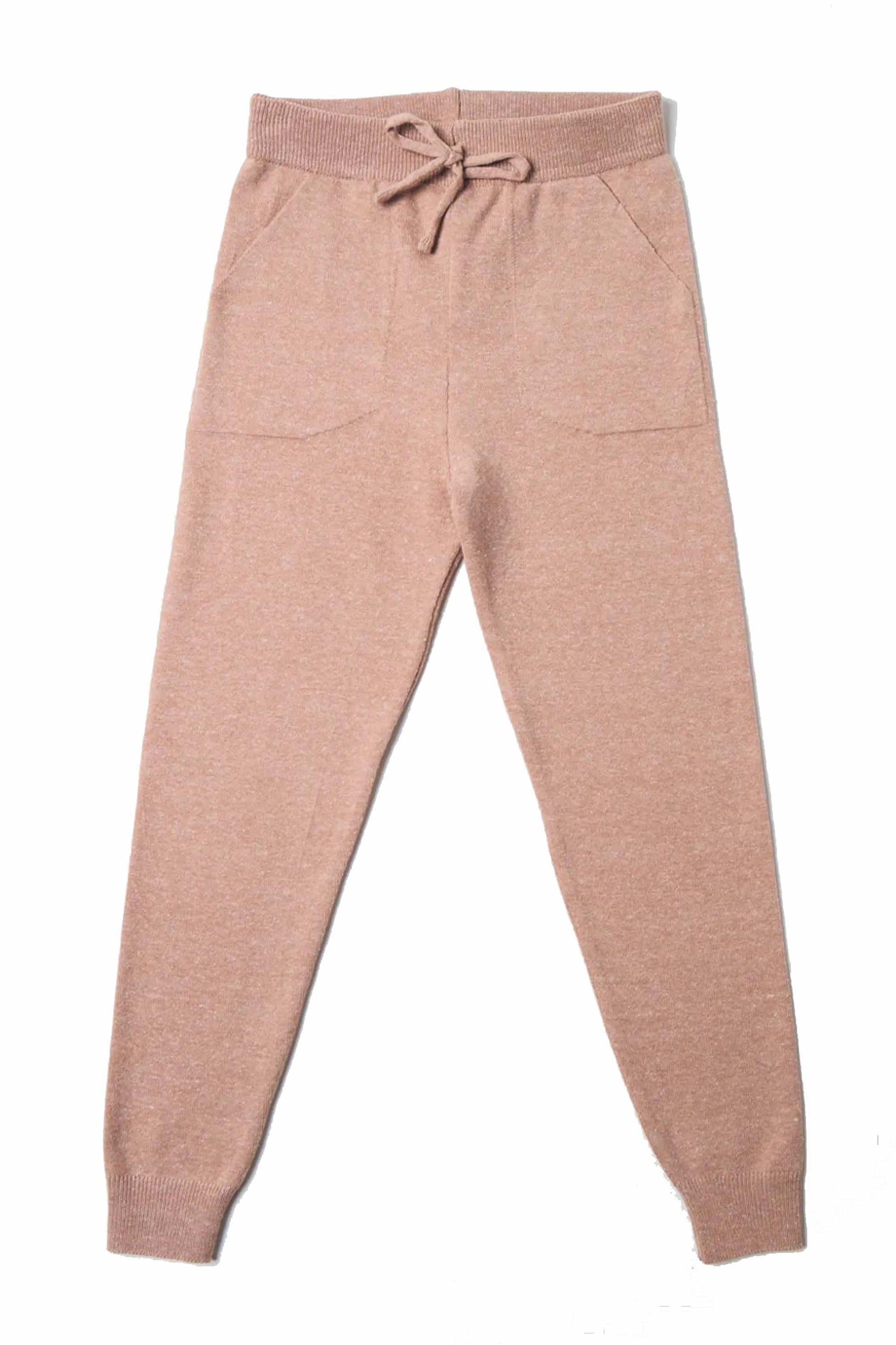 Calça Infantil Tricô Jogger Nude — foto 3