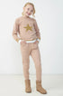 Calça Infantil Tricô Jogger Nude — foto 1