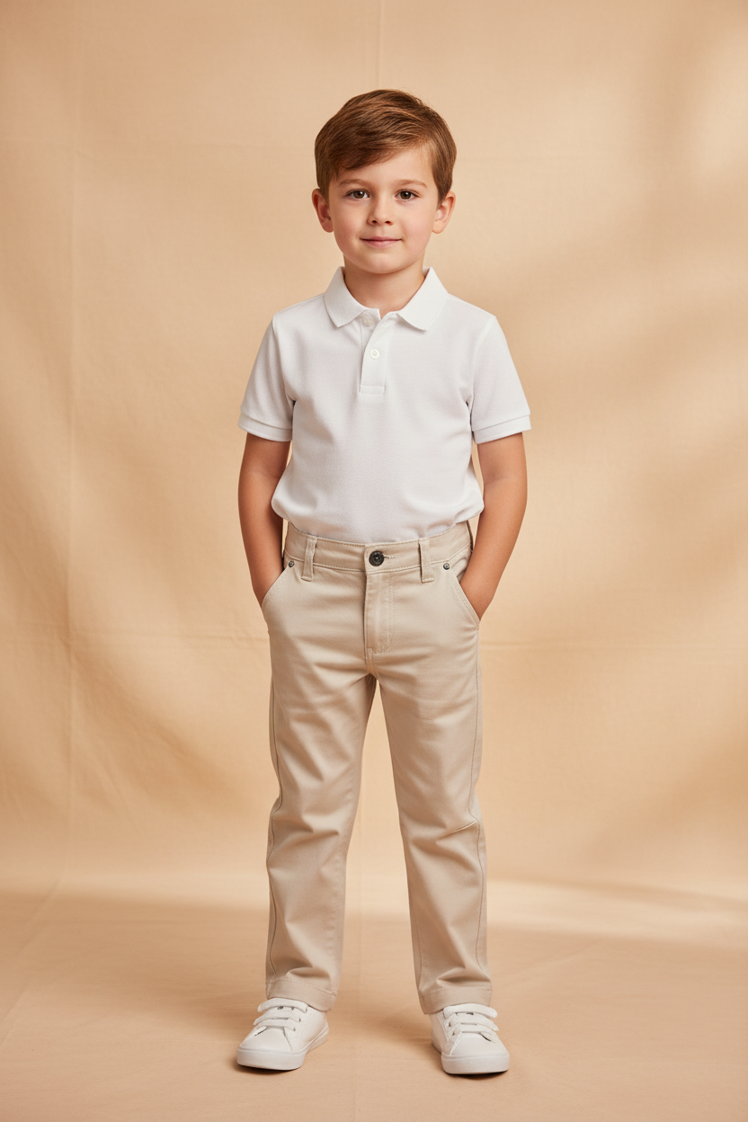 Calça Infantil Sarja Cru