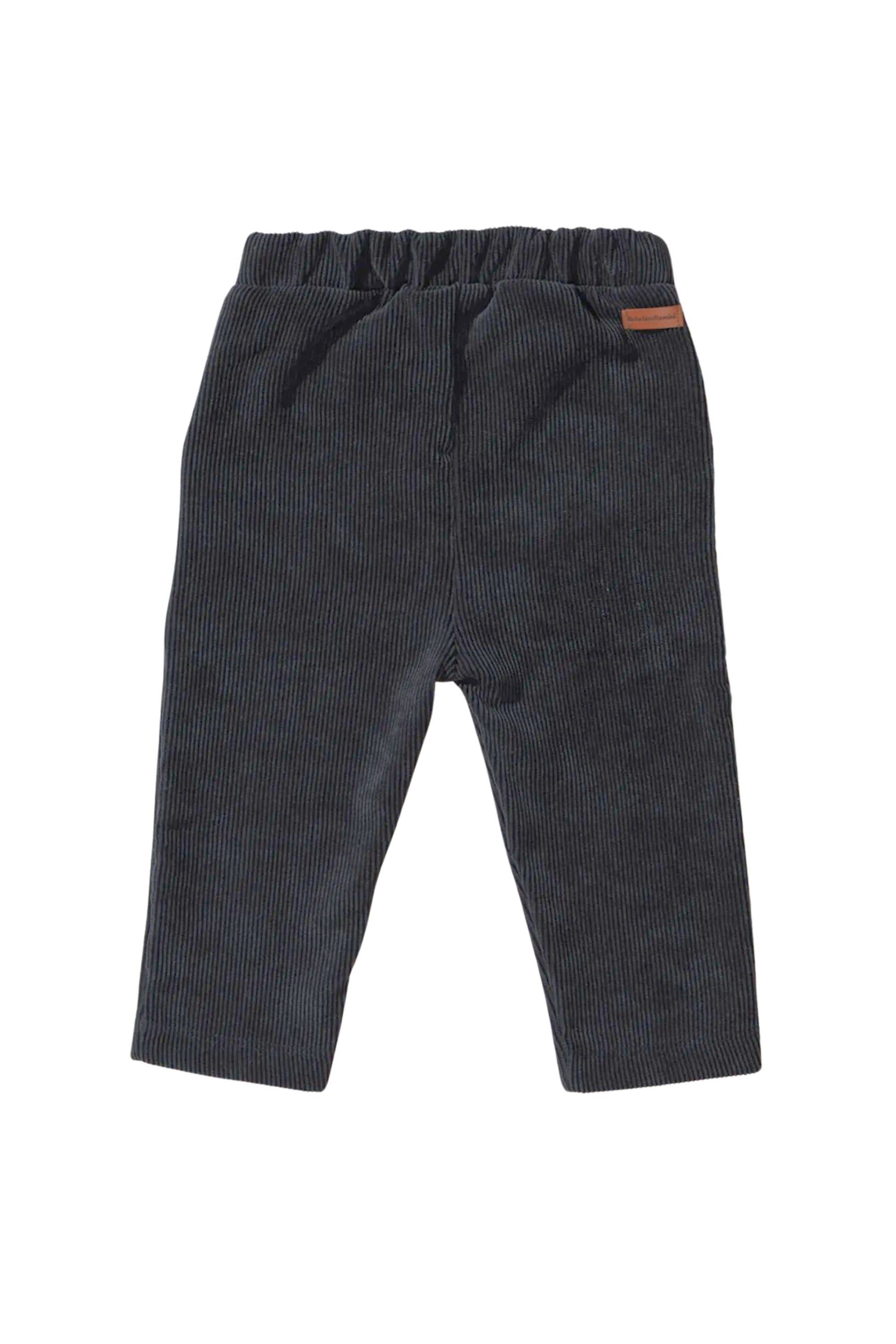 Calça Infantil em Veludo Azul Marinho para Meninos — foto 4