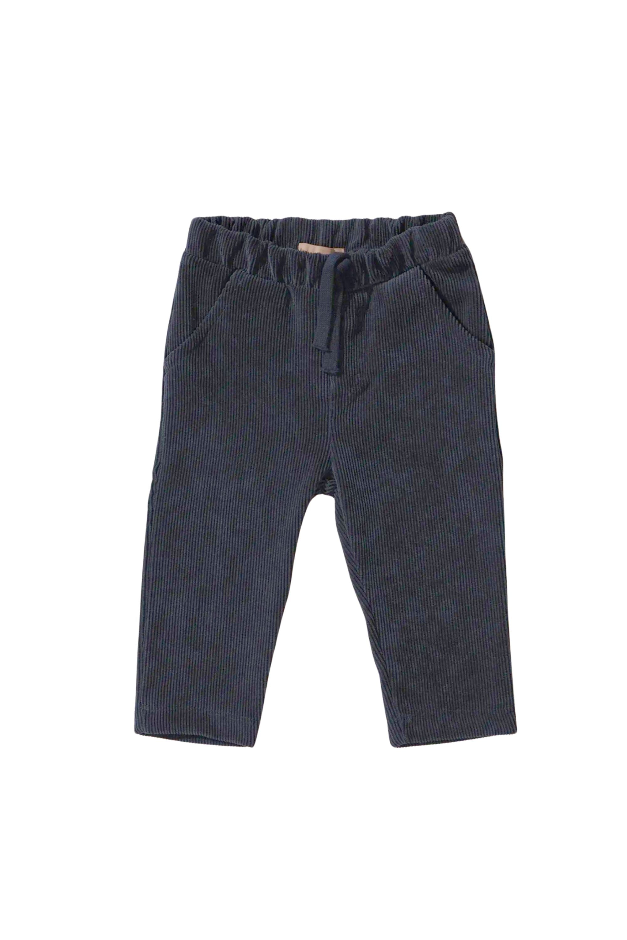 Calça Infantil em Veludo Azul Marinho para Meninos — foto 2